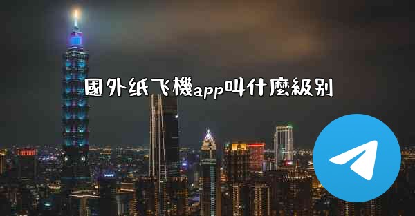 國外纸飞機app叫什麼級别