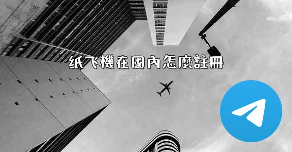 纸飞機在國內怎麼註冊