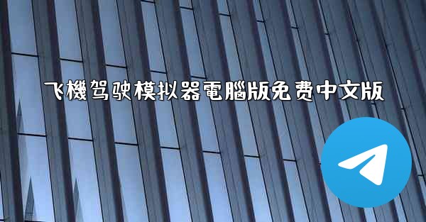飞機驾驶模拟器電腦版免费中文版