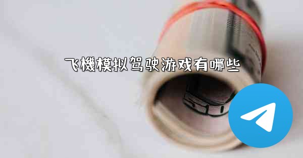 飞機模拟驾驶游戏有哪些