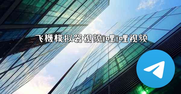 飞機模拟器视频哔哩哔哩视频