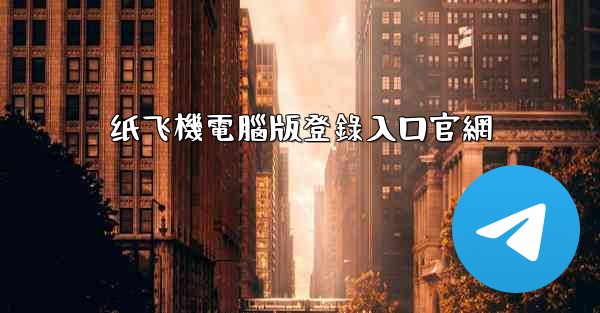 纸飞機電腦版登錄入口官網