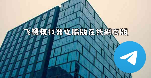 飞機模拟器電腦版在线網页版