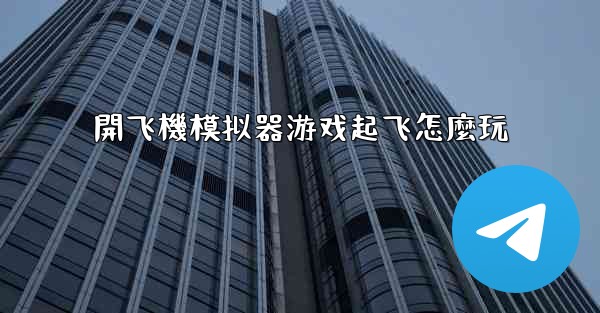 開飞機模拟器游戏起飞怎麼玩