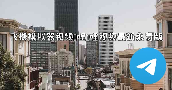 飞機模拟器视频哔哩哔哩视频最新免费版