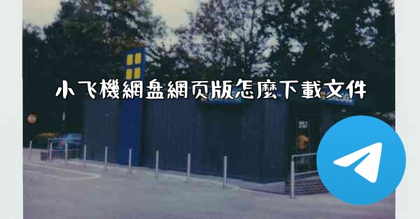 小飞機網盘網页版怎麼下載文件