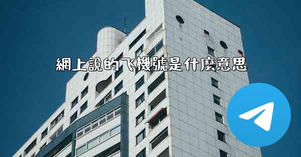 網上說的飞機號是什麼意思