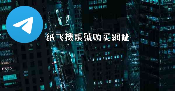 纸飞機賬號购买網址