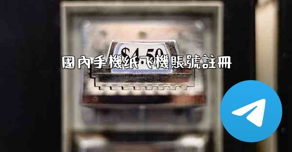 國內手機纸飞機賬號註冊