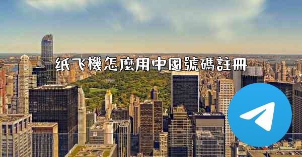 纸飞機怎麼用中國號碼註冊