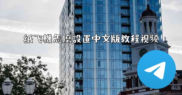 纸飞機怎麼設置中文版教程视频