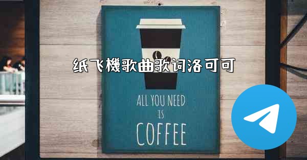 纸飞機歌曲歌词洛可可