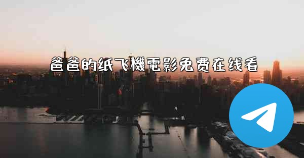 爸爸的纸飞機電影免费在线看