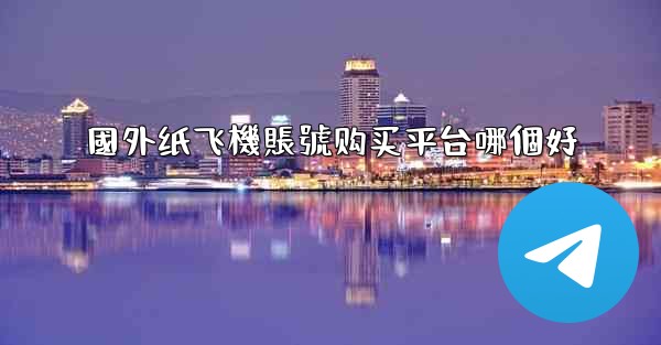 國外纸飞機賬號购买平台哪個好