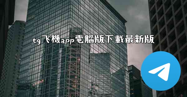 tg飞機app電腦版下載最新版
