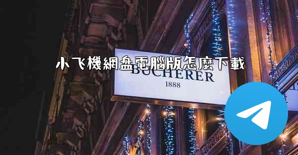 小飞機網盘電腦版怎麼下載